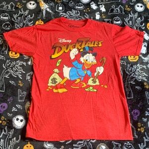 Disney Red DuckTales T-Shirt with Scrooge McDuck